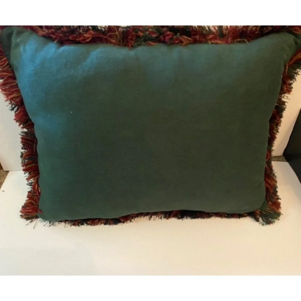 Large christmas tapestey pillow needle point‎